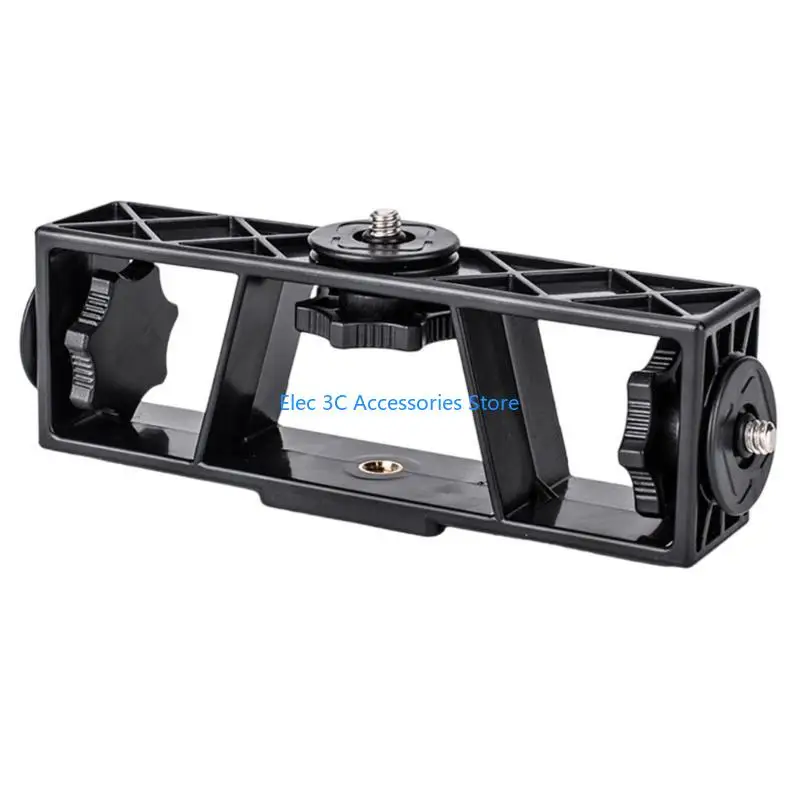 Y51A 3-Position Multifunctional Bracket Phone Support Holder 1/4 Screw Thread Hole