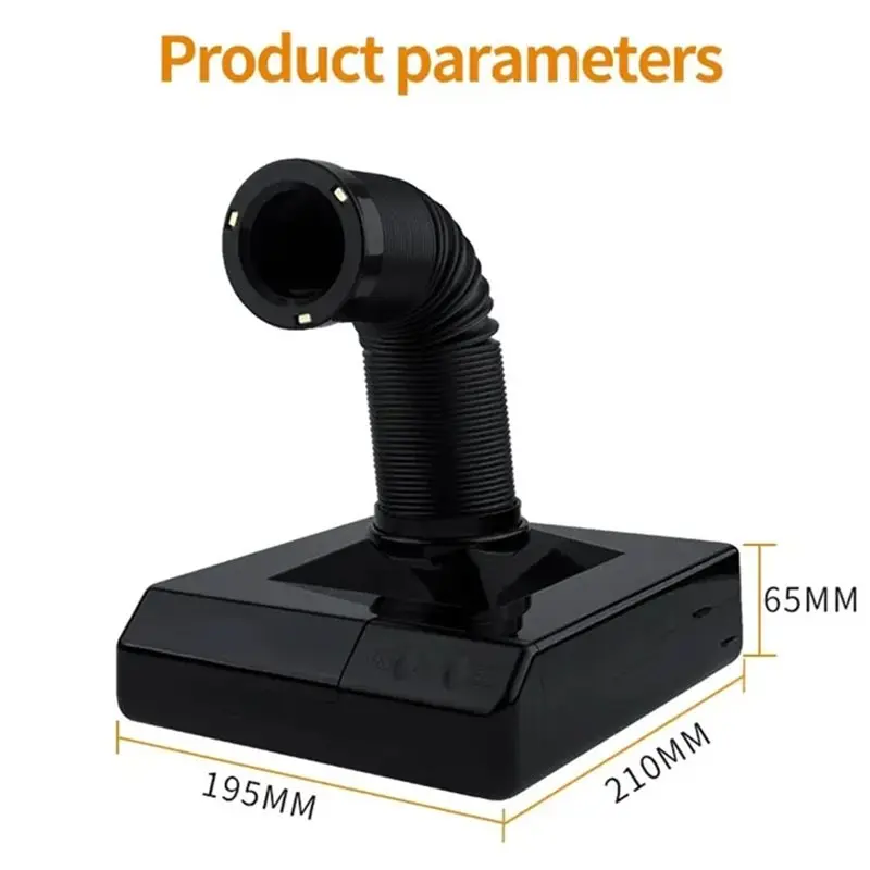 Simple Operation For Nail Salon, Soldering Compatible Portable Mini Smoke Absorber With LED Light, Efficient Dust Suction Machin