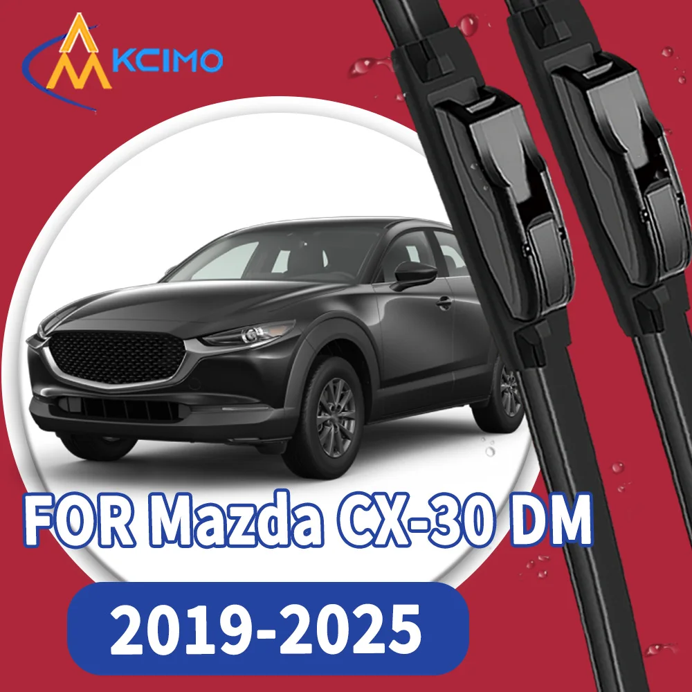 

High Quality 2pcs Windscreen Black Car Rain Brush Front Windshield Auto Wipers Perfect Fit for Mazda CX-30 DM 2019-2025