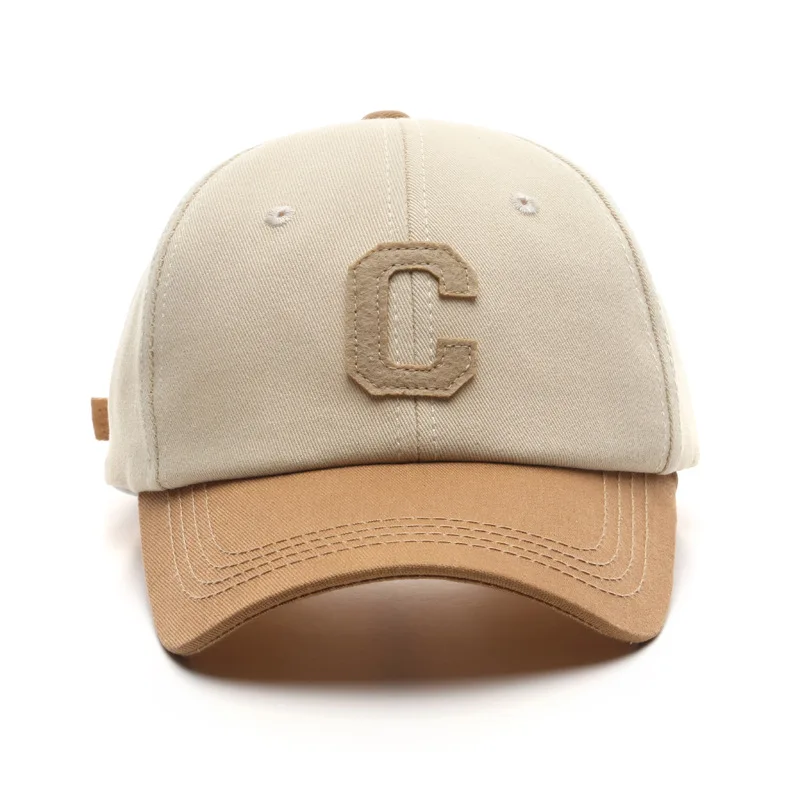 Glof CapCotton Baseball Cap for Women and Men Casual Snapback Hat Fashion Letter C Patch Hat Summer Sun Visors Caps Unisex