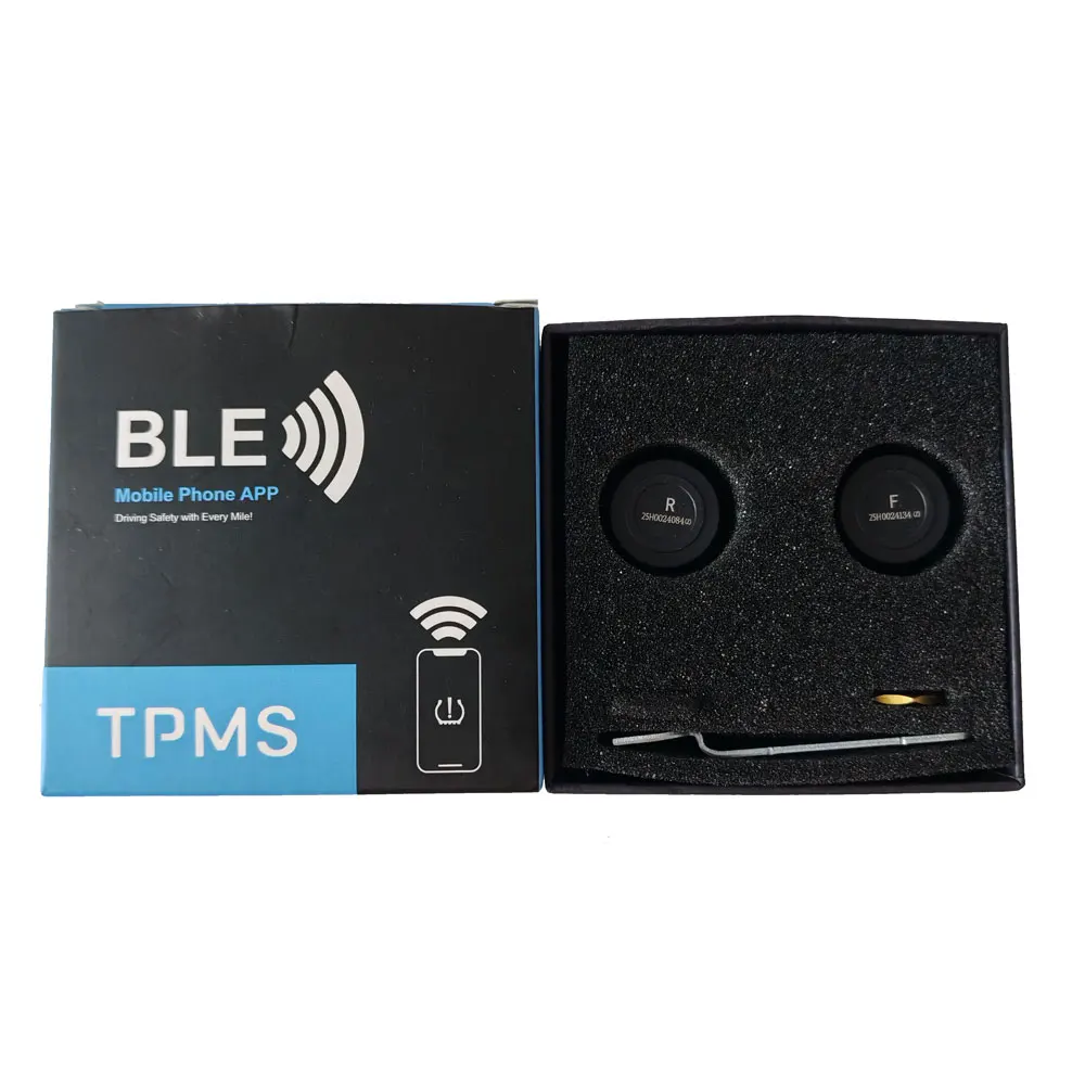 

For Phone Motorcycle TPMS 2 Sensors Bluetooth Tire Pressure Monitoring System Diagnostic Set Moto Accessories