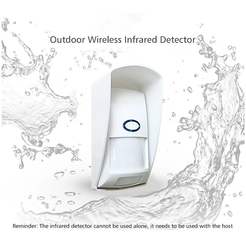 

433MHz Wireless Infrared Detector Human Motion Detection Outdoor Waterproof Pet Proof Anti-interference Sensor Anti-theft Alarm