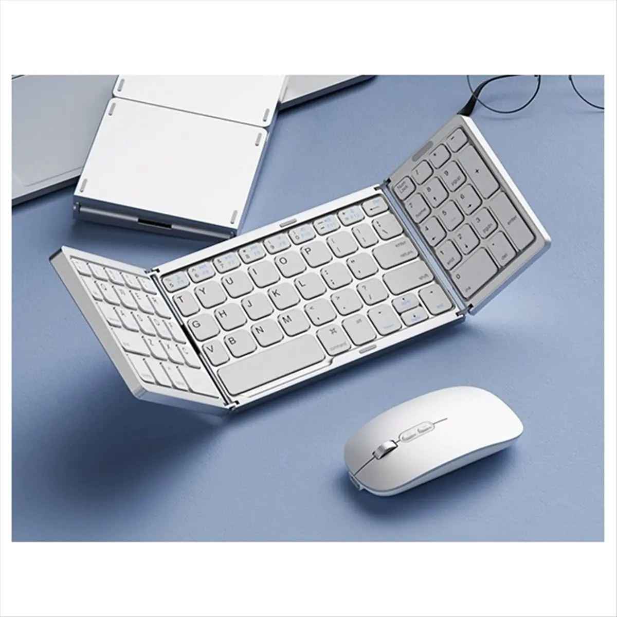 Top Sale Foldable Touchpad Keyboard Folding Bluetooth Keyboard with Wireless Keyboard Number Portable Keyboard Phone Touch
