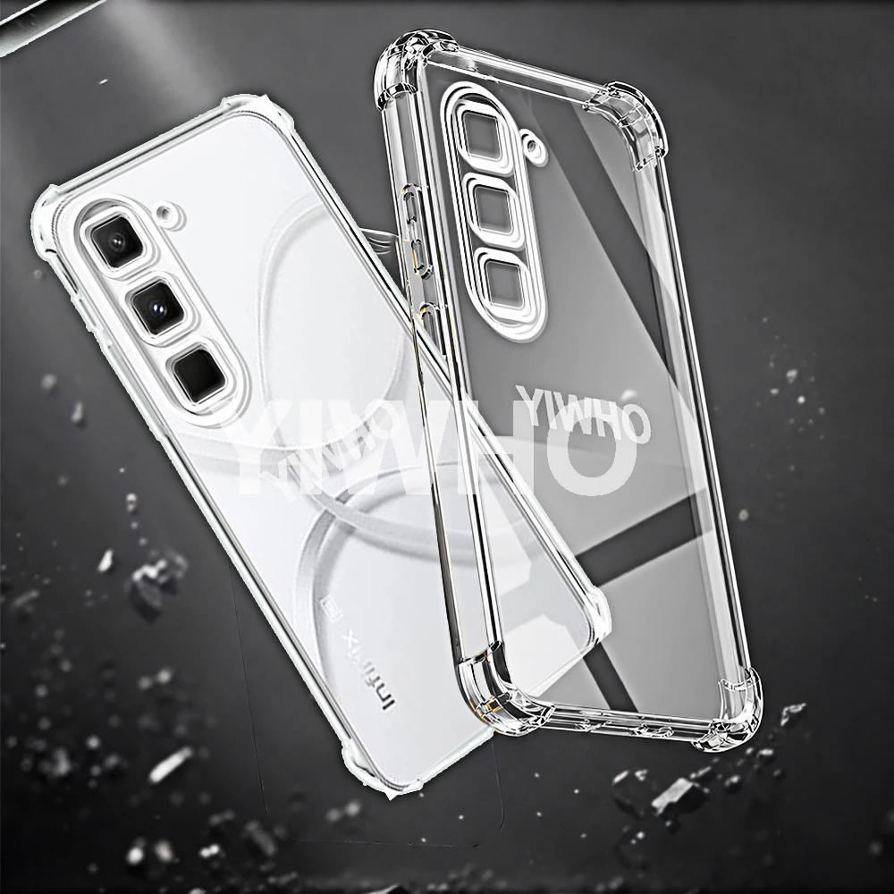 1/2/3/10 Pcs Transparent Phone Case for Infinix Hot 60i 50i 40i 20i 10i 30 20 Paly I S 4G 5G Soft TPU Shockproof Back Cover - view 4