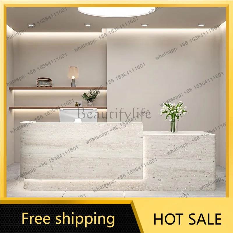 XX.Beauty Unique Reception Desks Salon Hotel Minimalist Display Reception Desks Welcome Nail Comptoire Accueil Commercial Furnit
