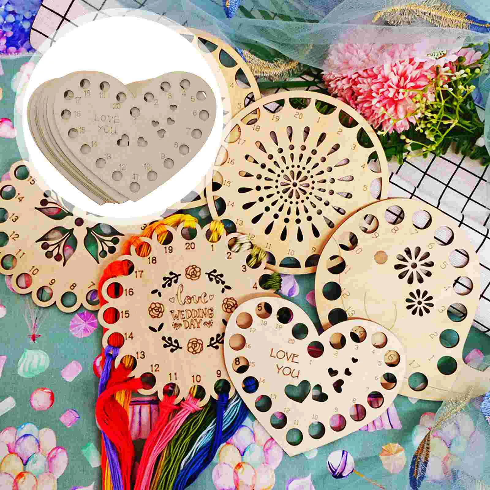 10PCS Compact Cross Stitch Tool Embroidery Floss ganizer Thread Holder for Embroidery Accessories Storage Craftwork