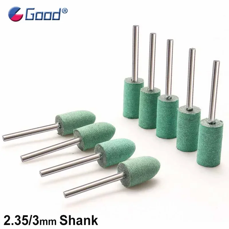 5Pcs Rubber Abrasive Grinding Head Rubber Mounted Point Grinding Head for Mold Metal Polishing Dremel Rotary Tools