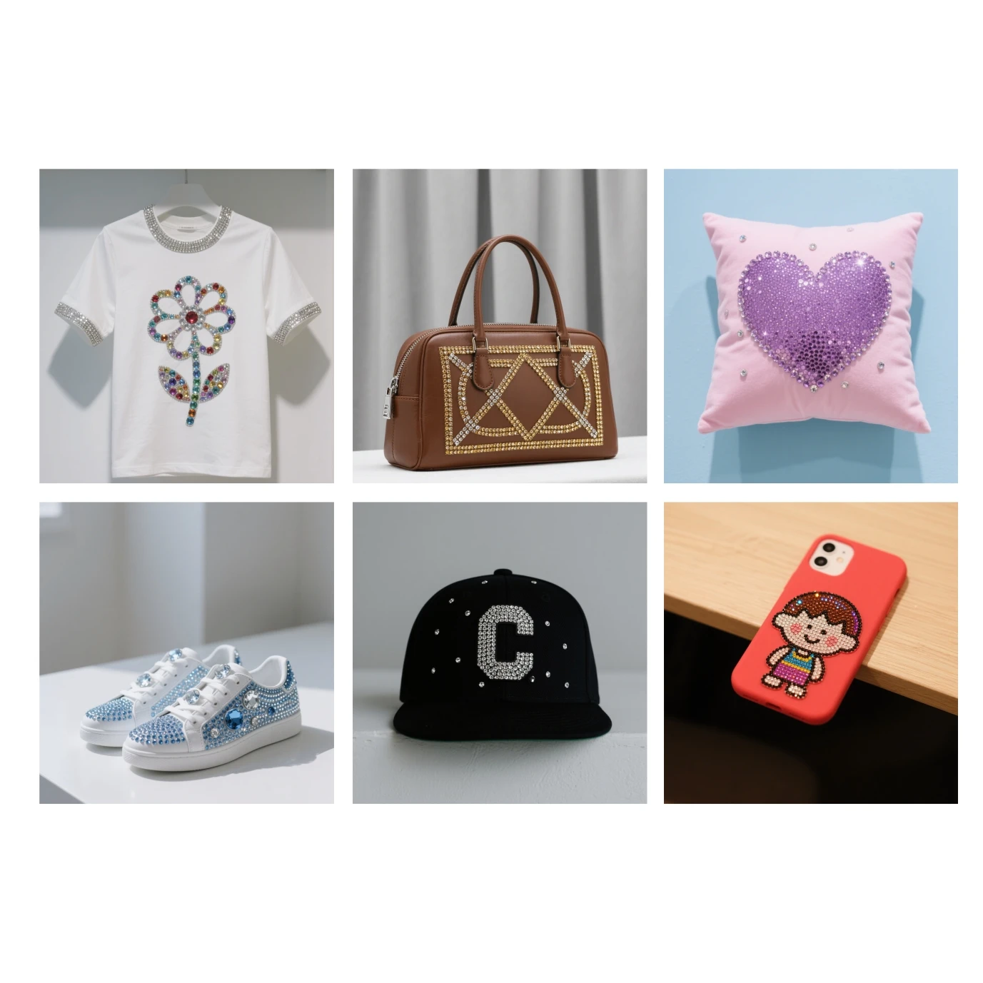 BT-1201TZ Macchine automatiche per la impostazione dei strass Hotfix ad alta velocità a doppia stazione 50 * 60 cm per indumenti