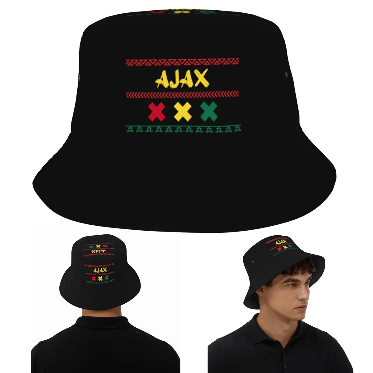 Ajax bob marley6 balde chapéus panamá chapéu crianças bob pescador chapéus para verão bonés de pesca homem mulher