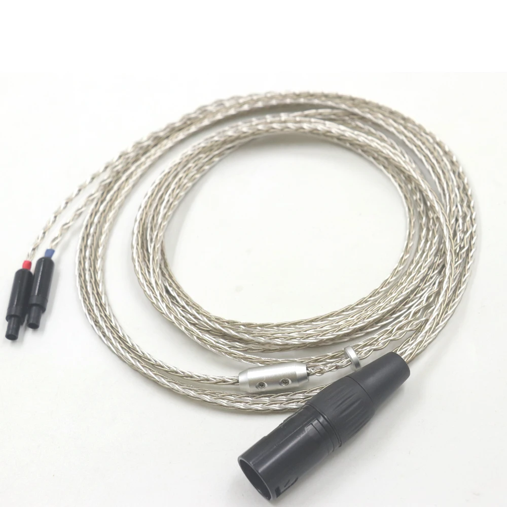 152 Core 99% 7n Silver Mixed Braided Earphone Cable 1.5M 2M 3M for Sennheiser HD800s HD800 HD820s HD820 HD8XX Dharma D1000