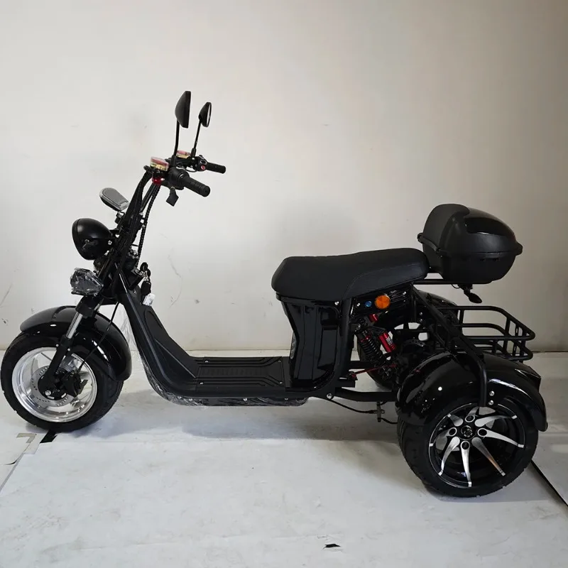 3 Wheeled Electric Motorcycle Cargo Electric Tricycles Are Sold Wholesale Trike Citycoco Chopper Scooters 2026