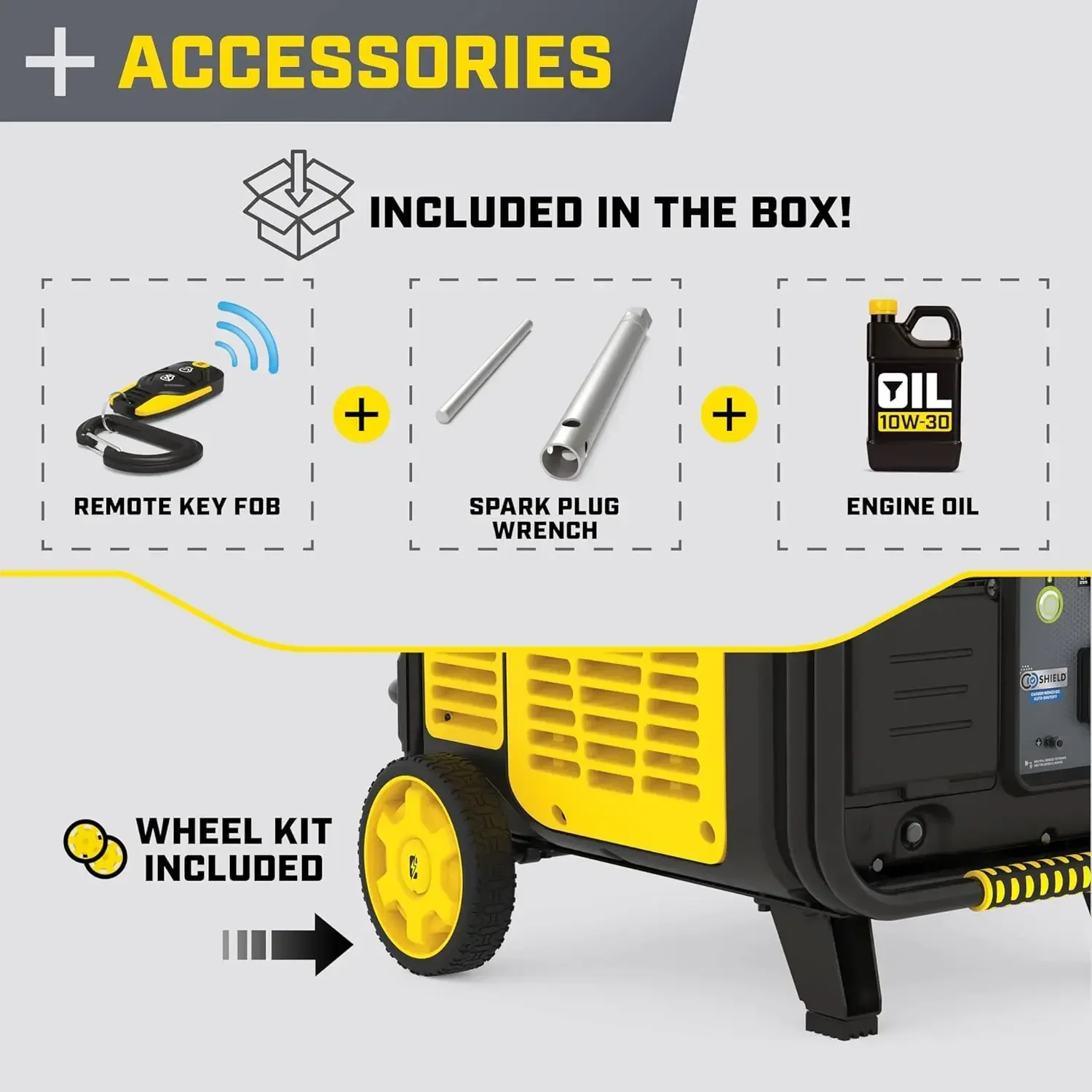 

[XMSJ-Limited Stock, Buy Now!]11000-Watt Wireless Remote Start Home Backup Portable Inverter Generator with Quiet Technology and