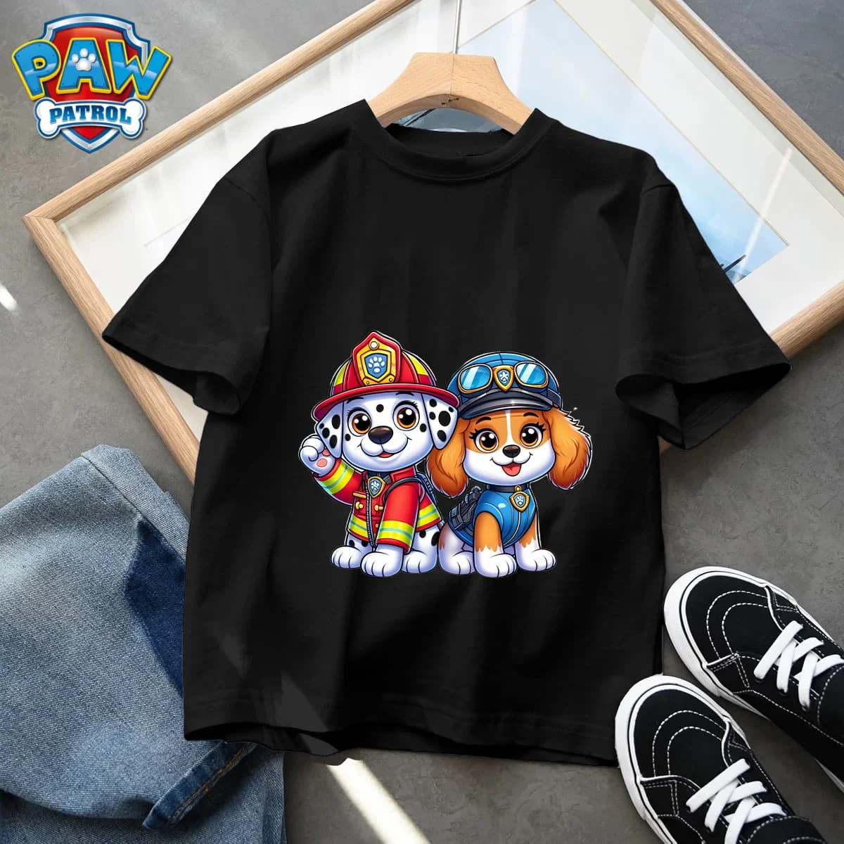 Paw Patrol Chase Boys T Shirt Puppy Dog Happy Birthday Numbers Children Girls T-shirts Summer Tops Clothes Kids Party Gift New