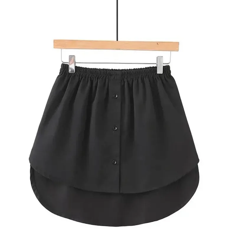 

Shirt Extenders Layering Fake Top Lower Sweep Shirt Extender Asjustable Mini Skirt for Women Girls