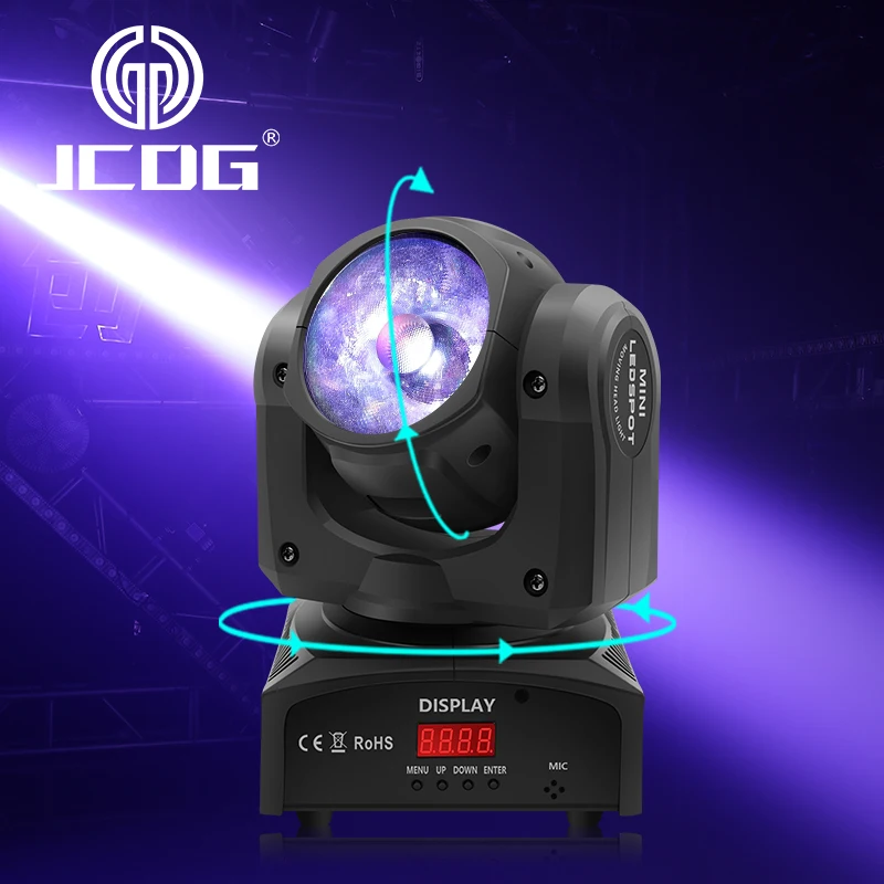 JCDG โรงงาน Outlet 60W Beam Moving Head Light 4IN1 LED RGBW Super Bright DJ จุด Dmx ไฟกับ FlightCase