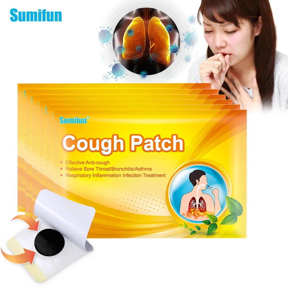 6/12/18/30Pcs Sumifun Cough Patch Treat Asthma Sore Throat Sticker Pharyngitis Inflammation Pain Relief Massage Medical Plaster