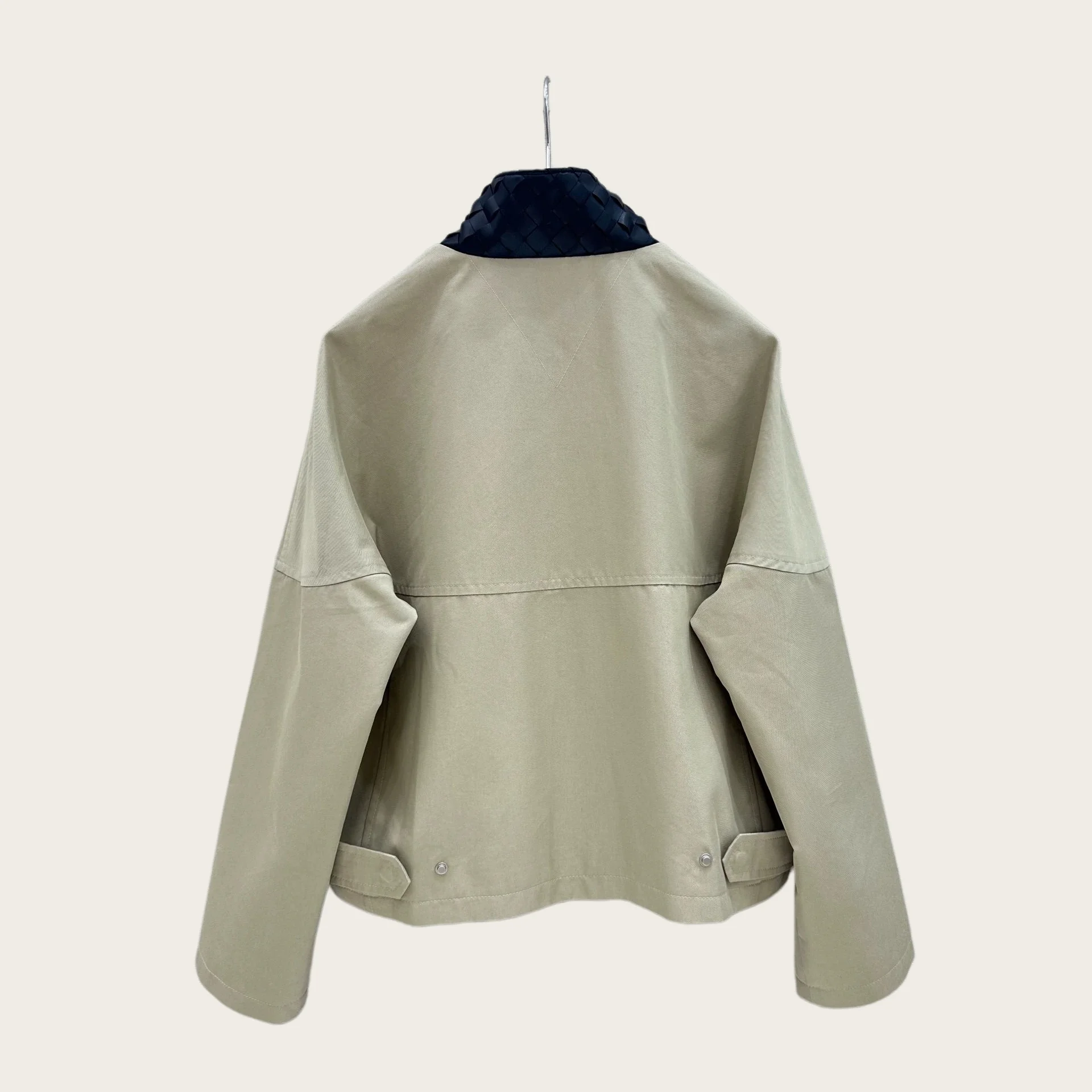 Autumn-Winter New Old Money Style Woven Collar Casual Jacket