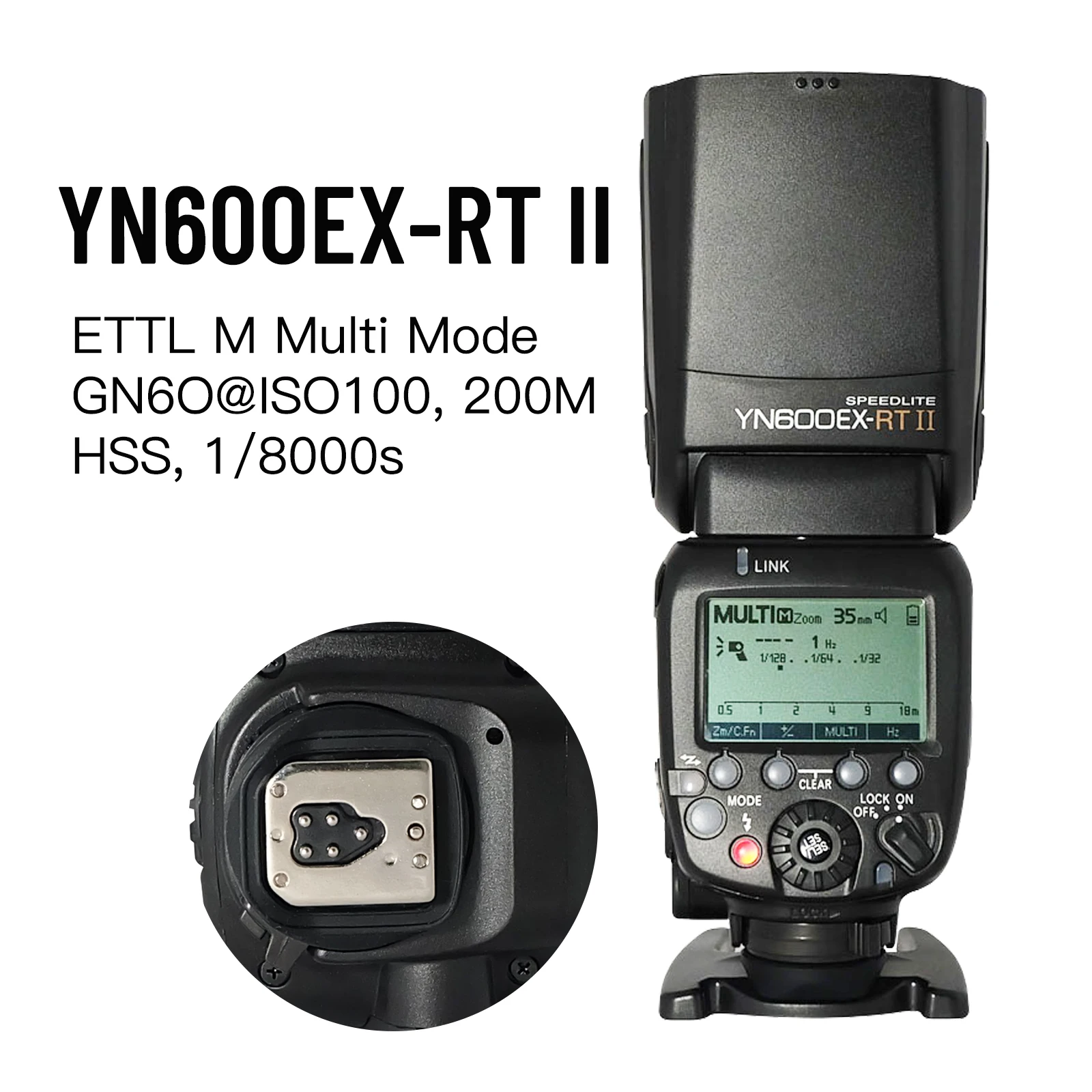 YONGNUO YN600EX-RT II Поддержка беспроводной вспышки Speedlite 1/8000s HSS Master USB Обновление прошивки для Canon 600EX-RT/ST-E3-RT YONGNUO YN600EX-RT II Поддержка беспроводной вспышки Speedlite 1/8000s HSS Master USB Обновление прошивки для Canon 600EX-RT/ST-E3-RT