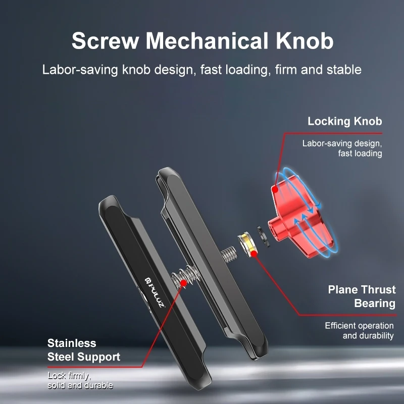 PULUZ Motorcycle Metal Magic Arm Rod Adjustable Bracket For Gopro DJI Insta360 Action Camera Mount Handlebar Crab Clamp Holder