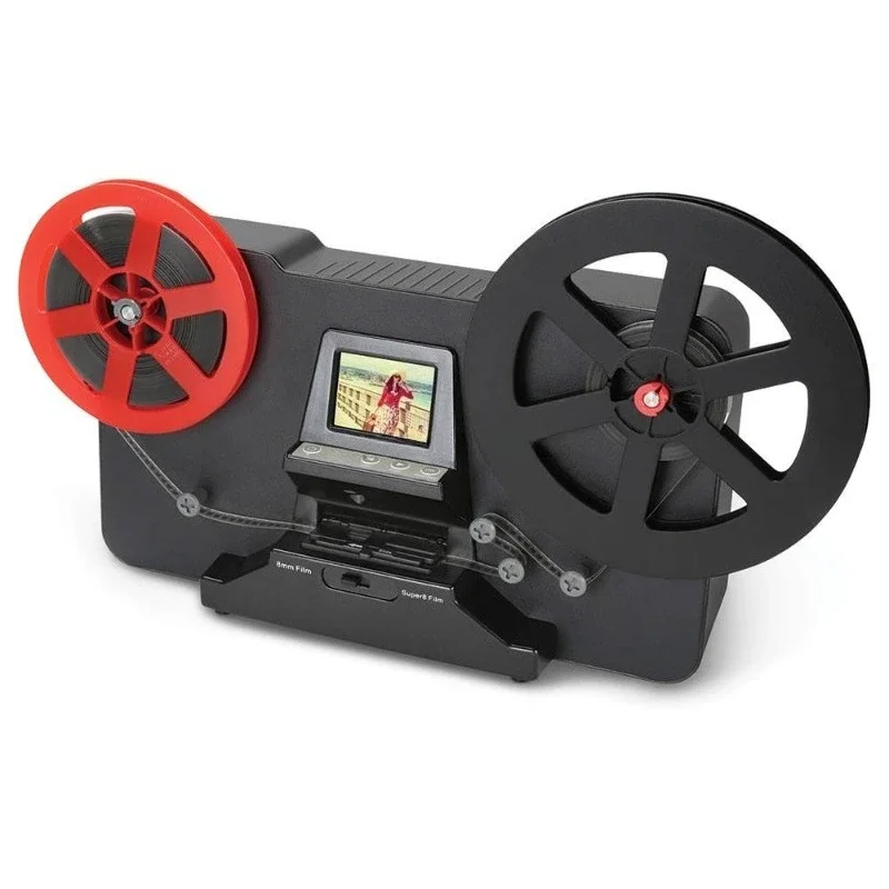 Portable Super8 & 8mm Roll Film Scanner Movie Reel Digitizer   Film To Digital Video Converter DV-180N
