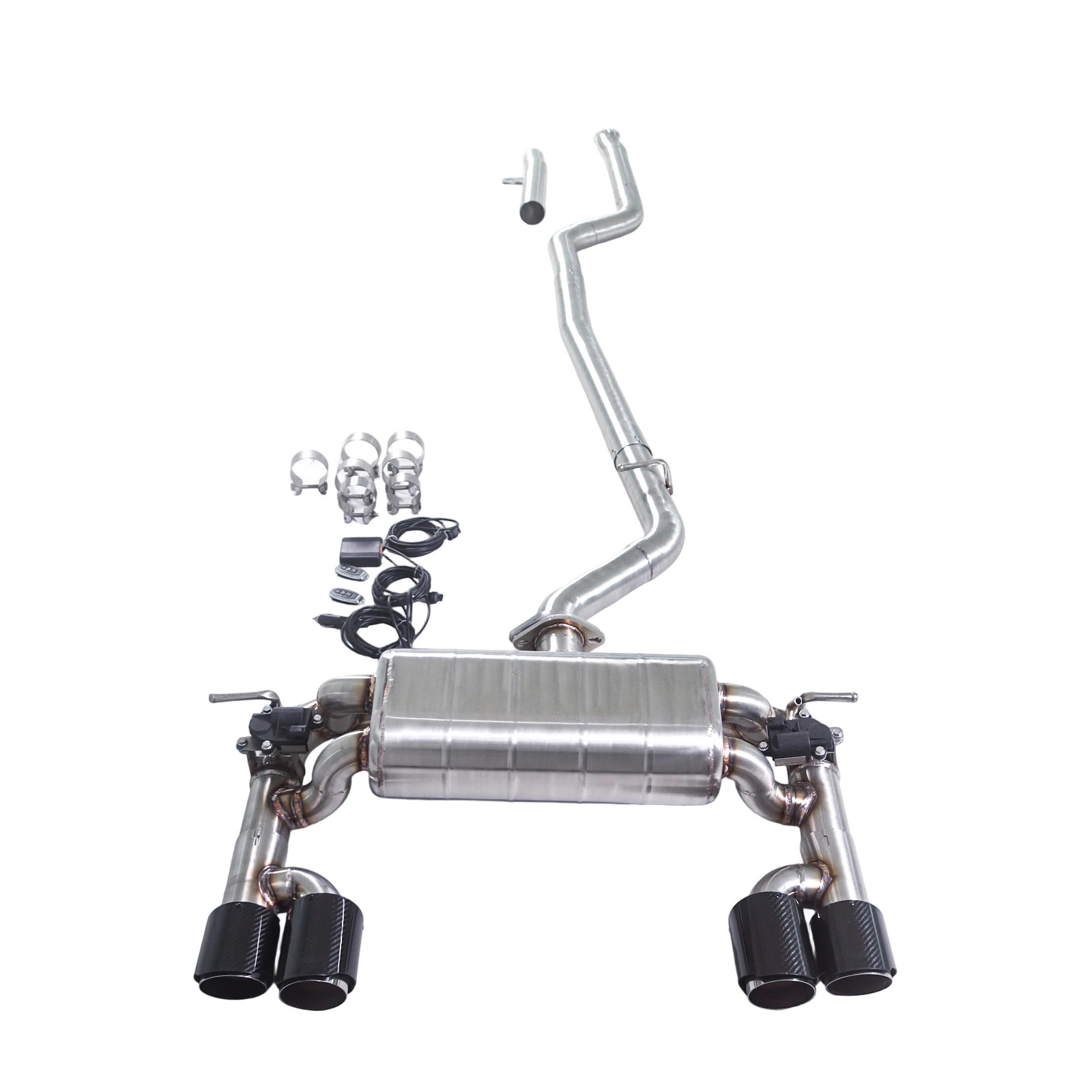 GFC catback exhaust muffler for BMW 318i F30 1.5T Electric Valve Exhaust System made of SUS304 Pipe Compatible with M3 Diffuser