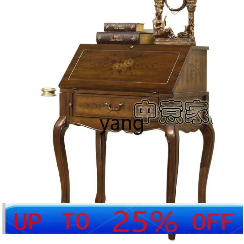 LTT Furniture Hand Painted Writing Desk Computer Desk Flap Desk Table