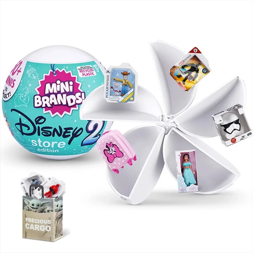 Disney 5-сюрприз Zuru Mini Brands Toys Surprise Zuru Mini Brands Toy Оригинальные миниатюрные игрушки Mystery Anime слепая коробка Симпатичные подарки