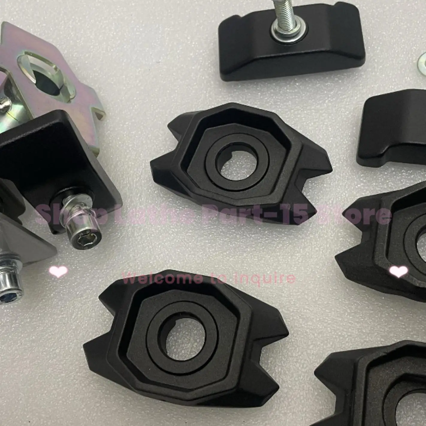 For LONCIN VOGE 300RR 300R 300AC DS350AC Motorcycle Swingarm Chain Adjuster End Side Plate