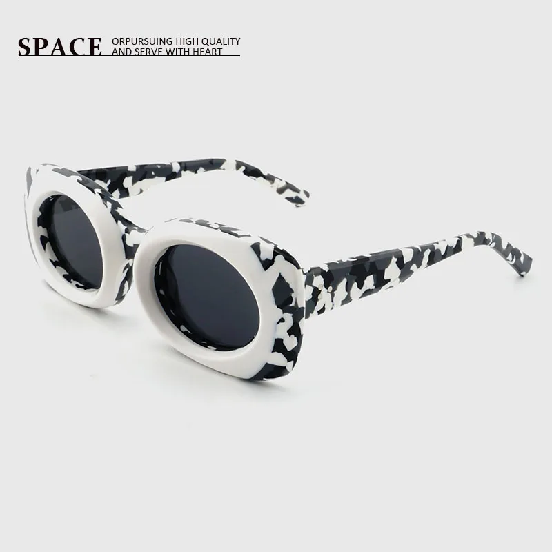 

23045A pure handmade luxury brand women sunglasses Personalized fashion polarized retro acetate men sunglasses prescription lens
