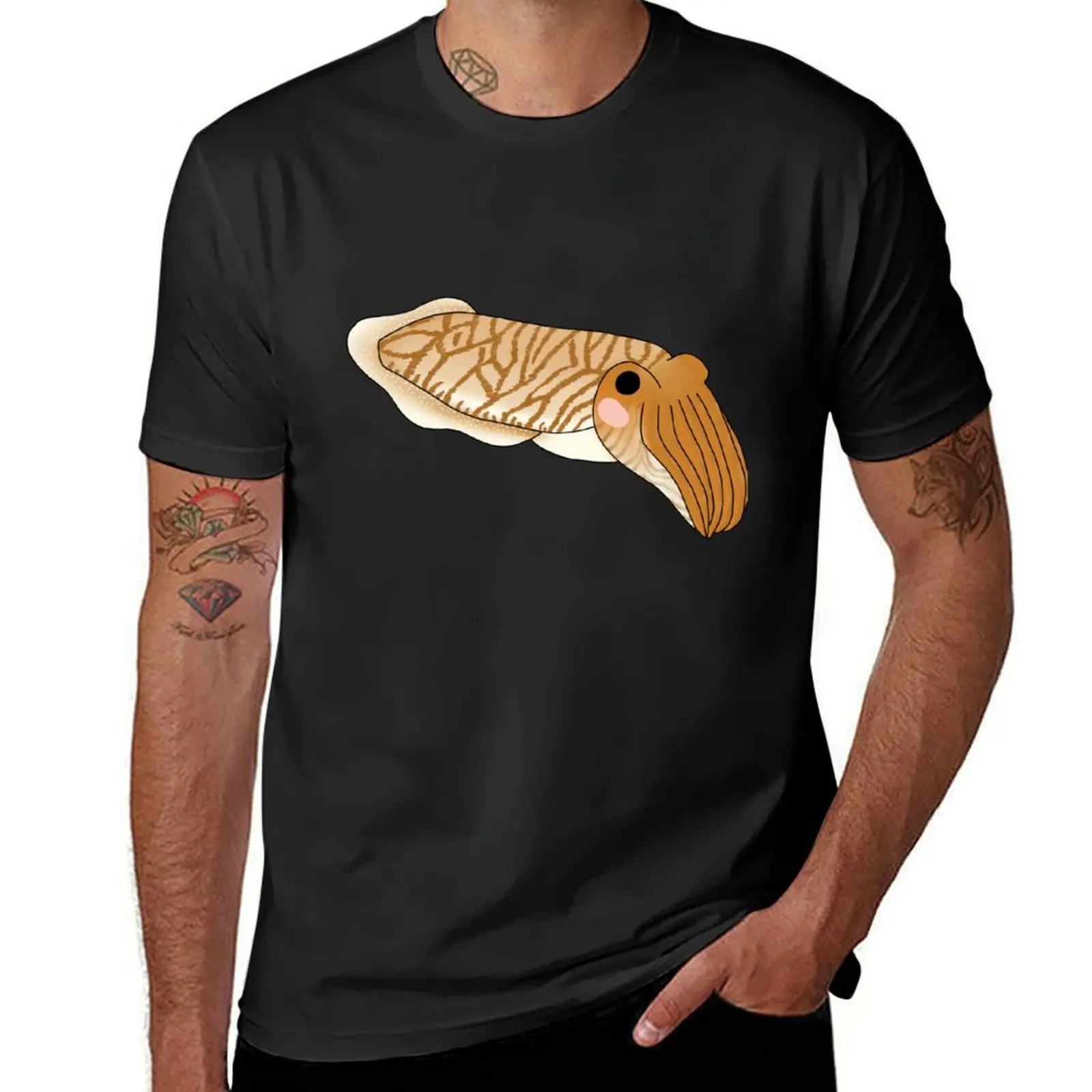 Bashful Pharoah Cuttlfish T-Shirt heavyweights aesthetic clothes hippie clothes mens workout shirts