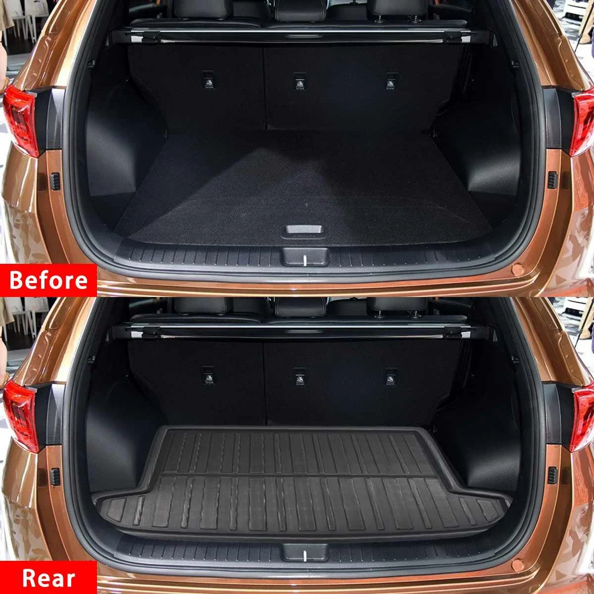 Boot Liner Trunk Mats Rear Cargo Floor Tray Mat for Kia Sportage QL for Hyundai Tucson 2015 2016 2017 2018 2019 2020