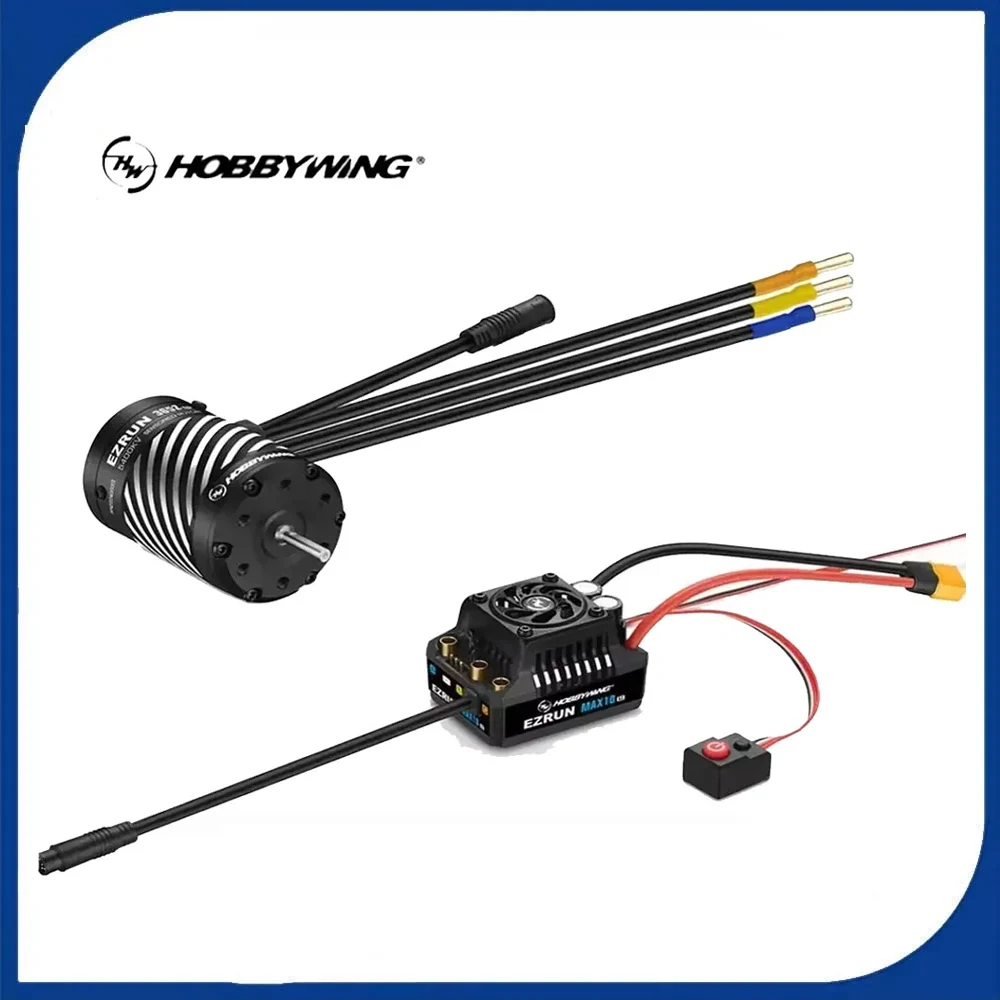 

Hobbywing EZRUN MAX10 G2 80A/140A 2-3S Waterproof Brushless ESC & 3652/3665 SD G3 Sensored Brushless Motor for 1/10 RC Car Truck