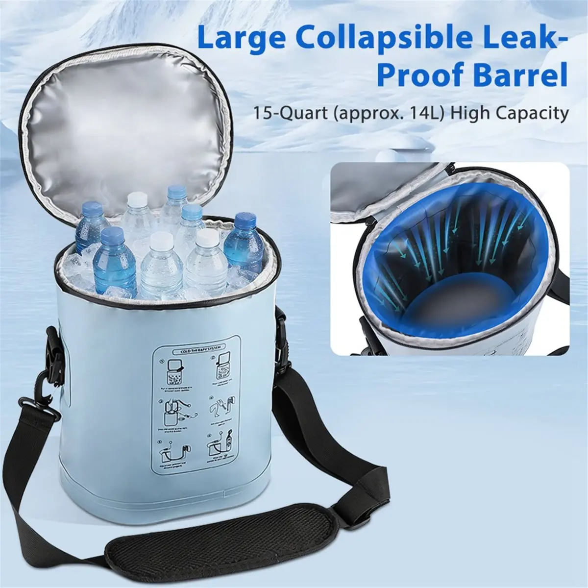(AD11] Portable Cold Therapy Machine for Knee Surgery Recovery, Ice Compression Wrap System US Plug