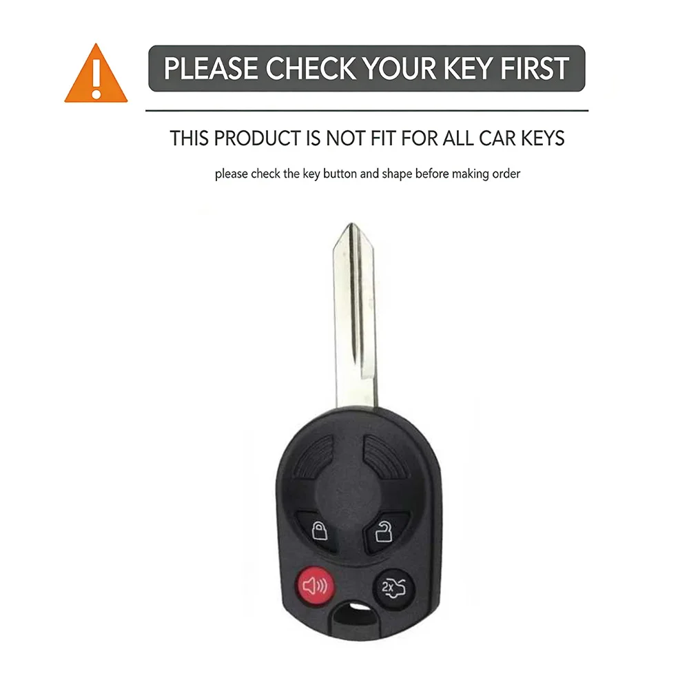 Silicone Keychain For Ford Escape Fusion Mercury Edge Expedition Explorer V Eske Mustang Taurus For Lincoln Key Case Holder