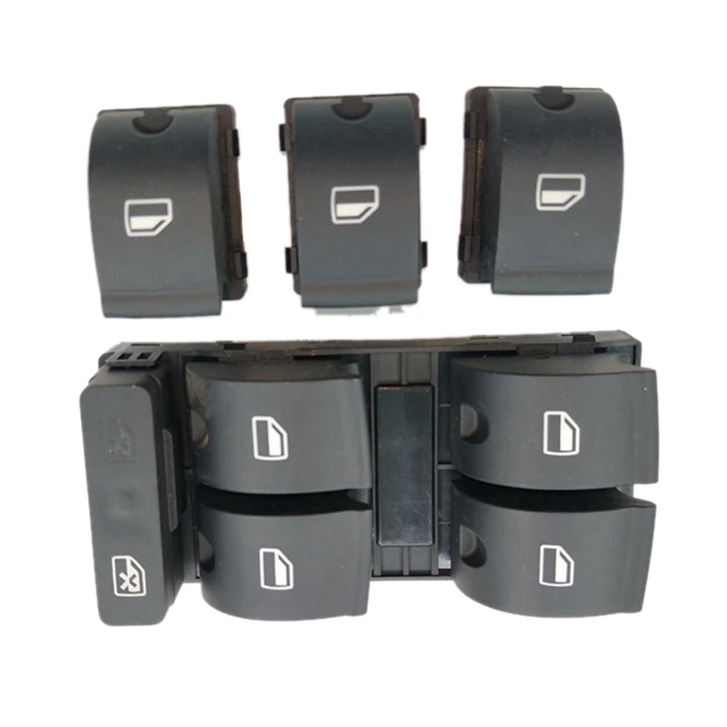 8ED959851 / 8ED959855 1 Set Electric Power Window Lifter Control Switch Button For  A4 B6 B7 Sedan 2005-2008