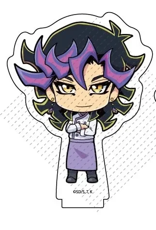 Anime Yu-gi-oh! VRAINS Boneka Figur Mini YuGiOh Yusaku Fujiki Takeru Homura Stand Akrilik Model Cosplay Mainan untuk Hadiah