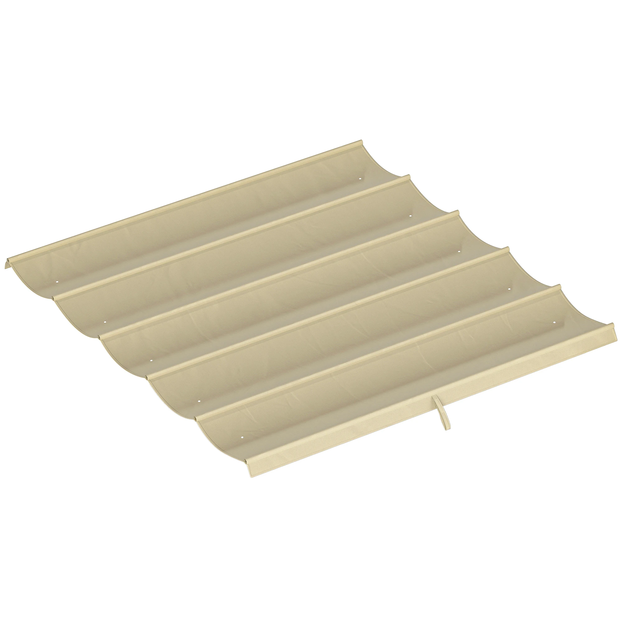 Outsunny dakzeil voor Arbor 3x3 m-canvas Retractable Arbor slechts 250 x cm beige - afbeelding 2