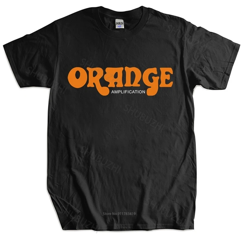 2025 Men Women Summer Cotton Tshirt Loose Tops The British Guitar Amps Orange Short Sleeve Regular Tee T-shirt Trend Clothing