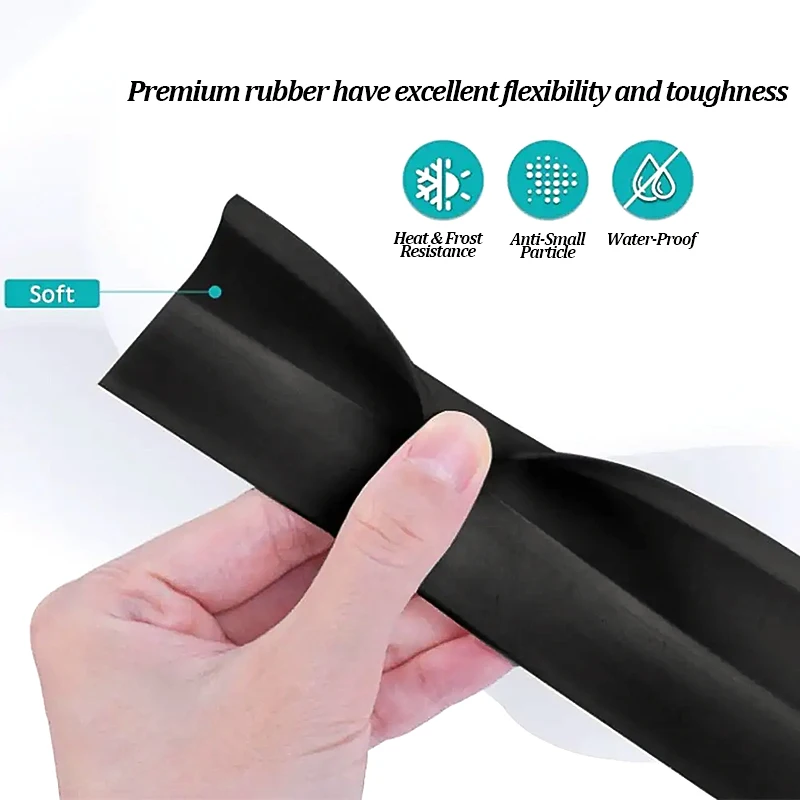 Waterproof Baffle Rainproof Water Backflow Sealing Strip Sill Edge Water Guide Plate Aluminum Sliding Window Water Blocking Bar image 5