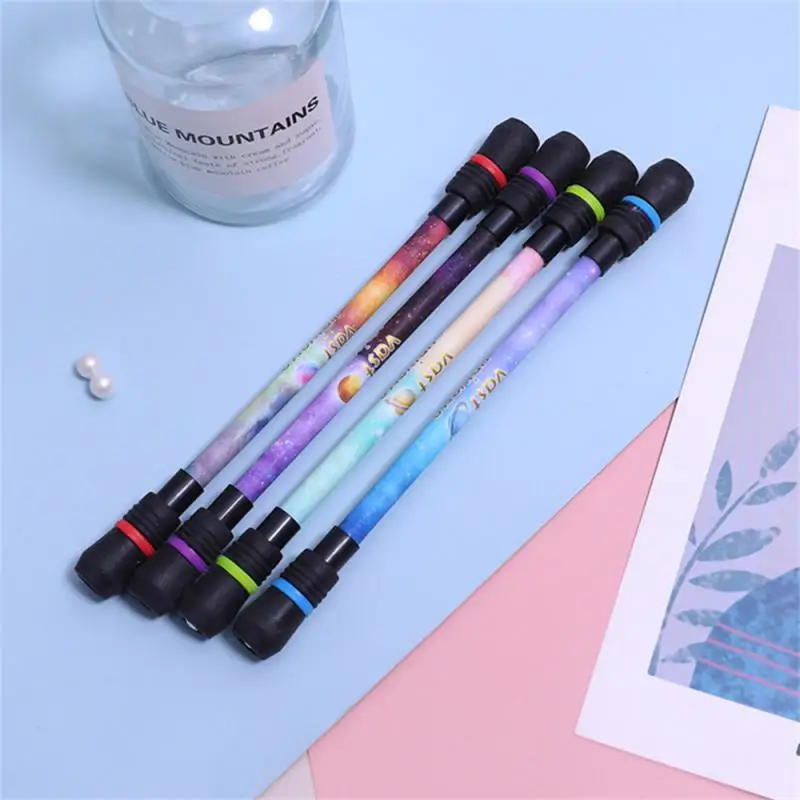 Spinning Ballpoint Pen Hand Spinner Stress Relieve Rotating Anti Slip Writing Gel Pens Stationery Office School Supplies