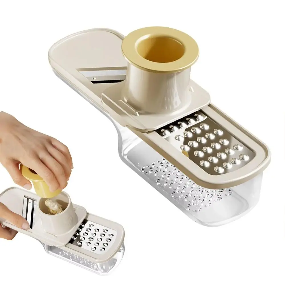 3-in-1-Knoblauch-Ingwer-Mühle, Küchenhelfer, Mini-Knoblauchmühle, manuelle Knoblauchpresse zum Zerkleinern von Gewürzen, Kräutern und Knoblauch