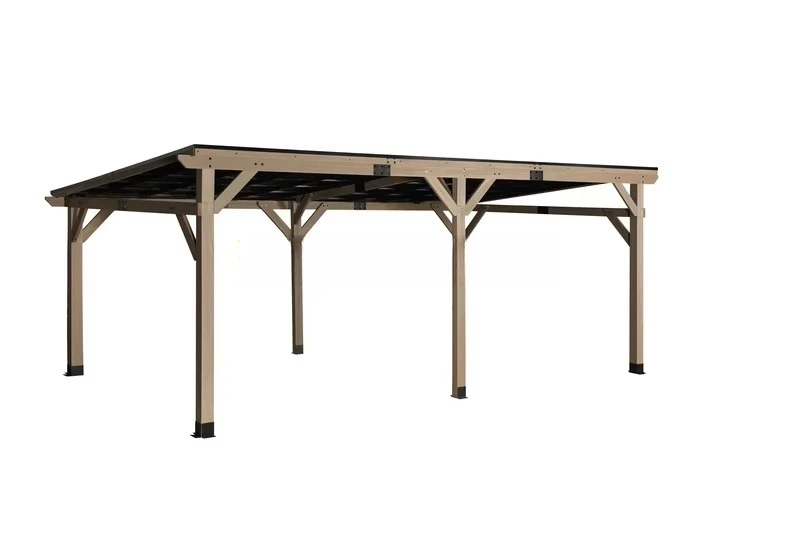 Factory Directly Outdoor Patio Gazebo Pergola Pavilion 10x12 Ft. Wooden Gazebo for Garden Lawn Deck Villa Parking