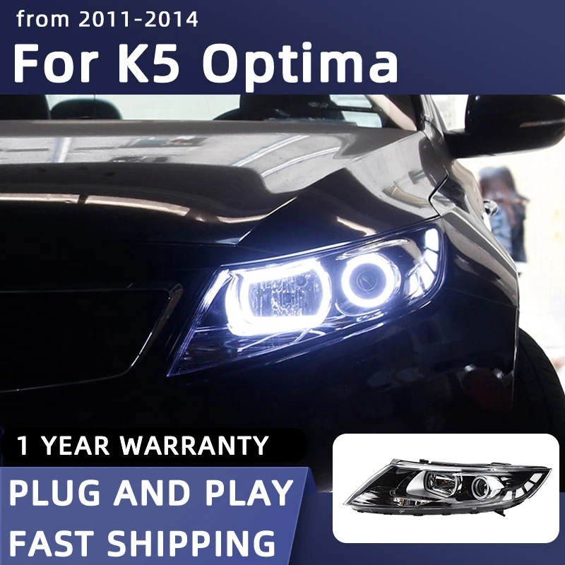 

Фара для KIA K5, светодиодные фары 2011-2014 Optima, фара M4, Стайлинг автомобиля, DRL, сигнальная линза проектора, автоаксессуары