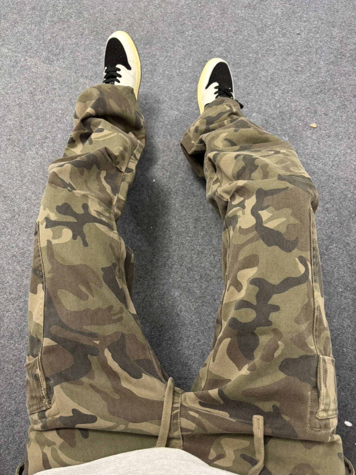 

Мужские камуфляжные брюки в стиле ретро, американская уличная одежда, свободный крой, повседневные прямые брюки с завязками на талии, рабочая одежда