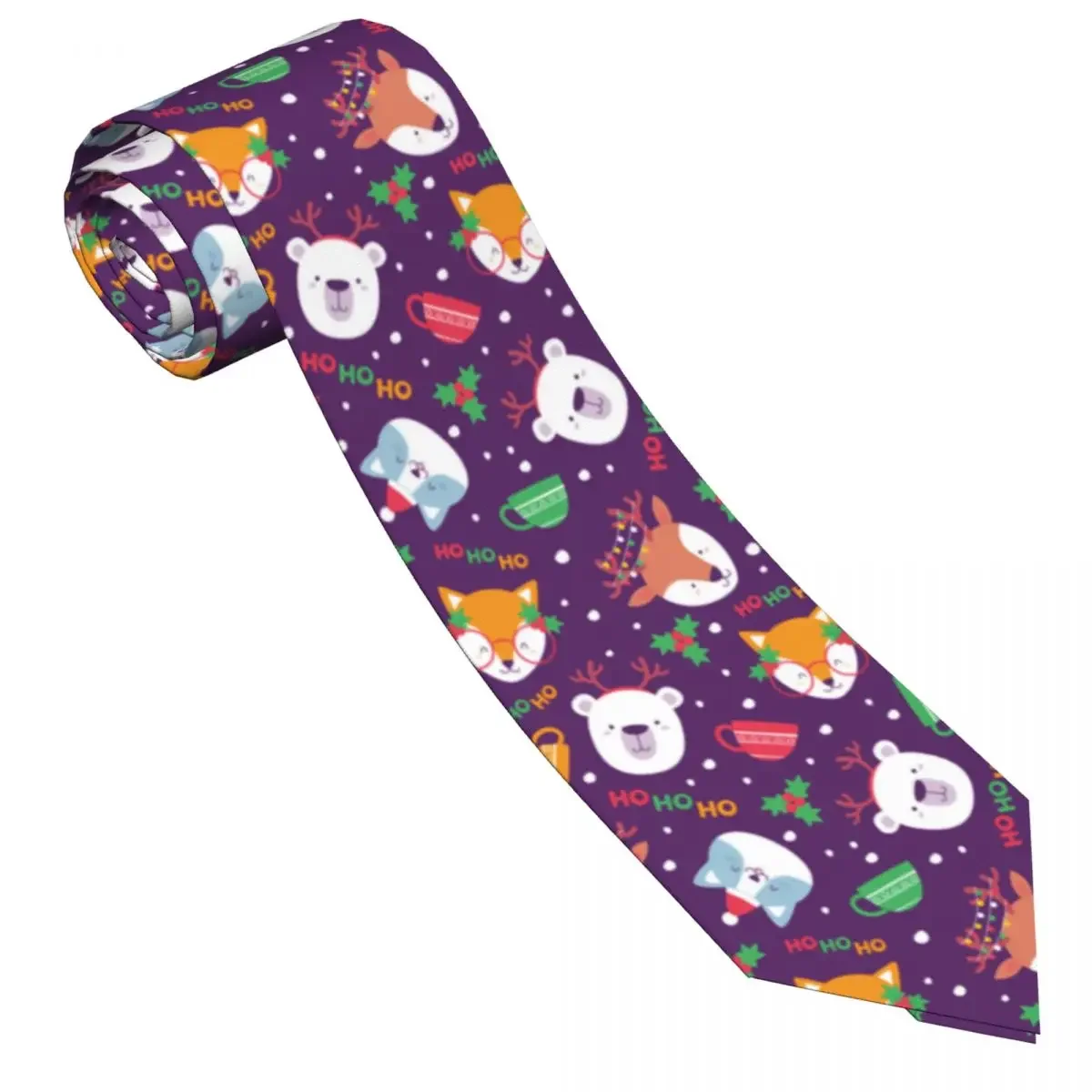 Funny Christmas Animals Tie For Men Women Necktie  Clothing Accessories