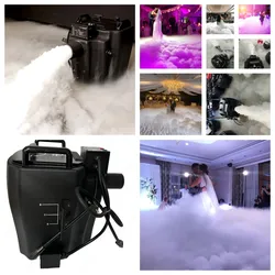 DJ Stage Effect Dry Ice Machine 3500w Low Smoke Machine Fog Wedding Party Mariage  Anniversary  Grand Event First Dance Bride FX