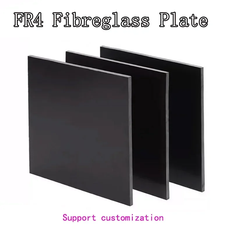 Black Glassfibre Board Sheet G10 Epoxy Glass Fiber FR4 Fibreglass Plate High Temperature Resistant Epoxy Resin Plastic board