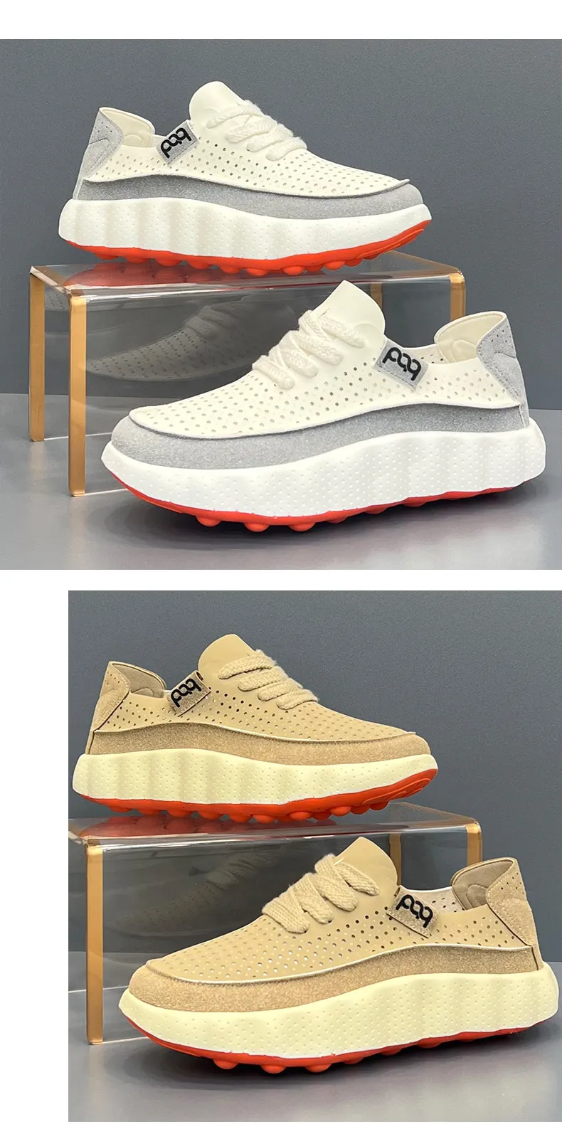 Neue Sommer-Herren-Plateausneaker, atmungsaktive Laufschuhe, Freizeitschuhe, rutschfeste Herren-Outdoor-Walking- und Jogging-Schuhe – Detail 12