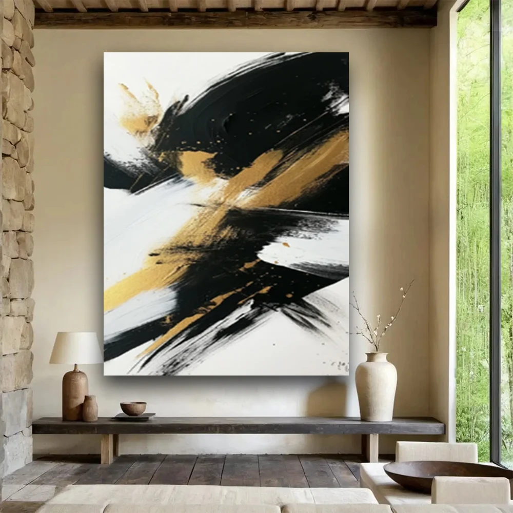 Idea Painting Decor Beautiful oil Painting abstract home wall picture Handpainted Canvas Painting Large Modern living room Decor