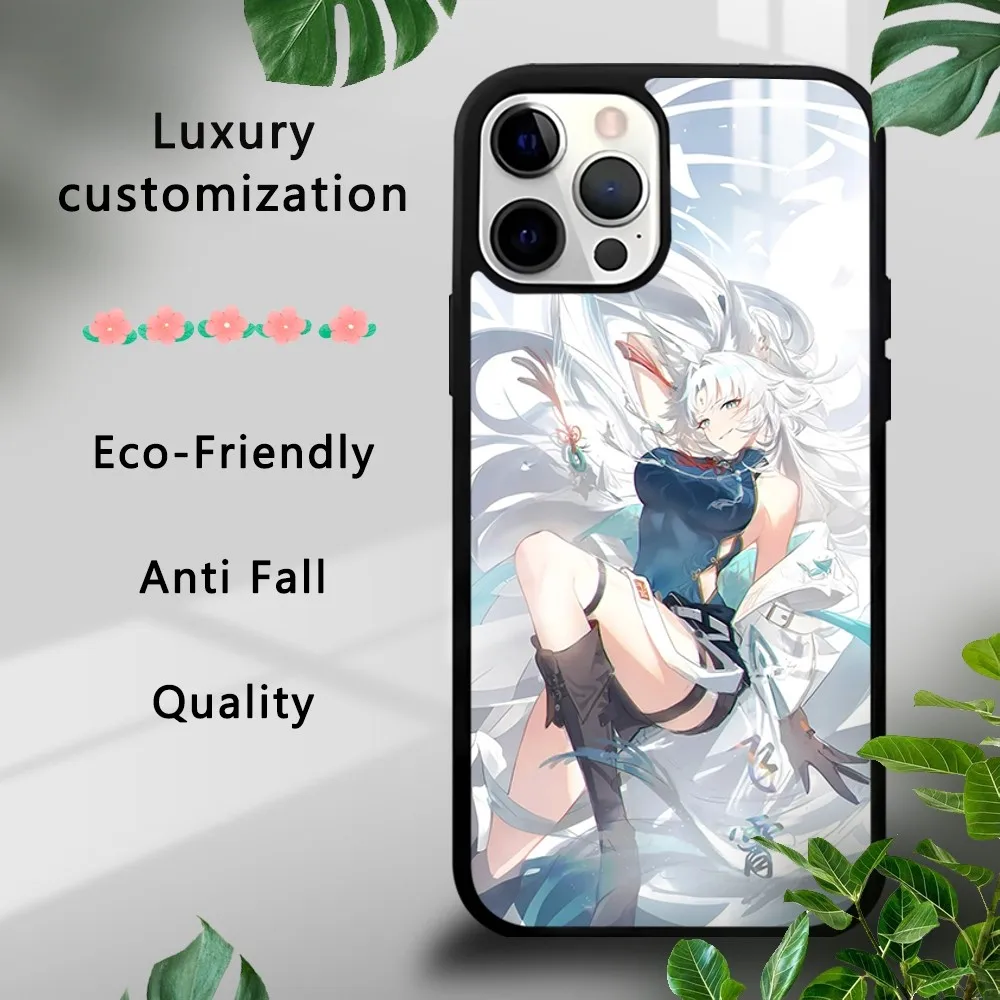 Feixiao Honkai Star Rail Telefoon Case Voor iPhone 16 15 14 13 12 11 Pro Xs Max Mini Plus Celulares harde Funda